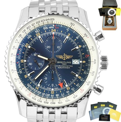 breitling world navitimer gmt|breitling navitimer 46mm price.